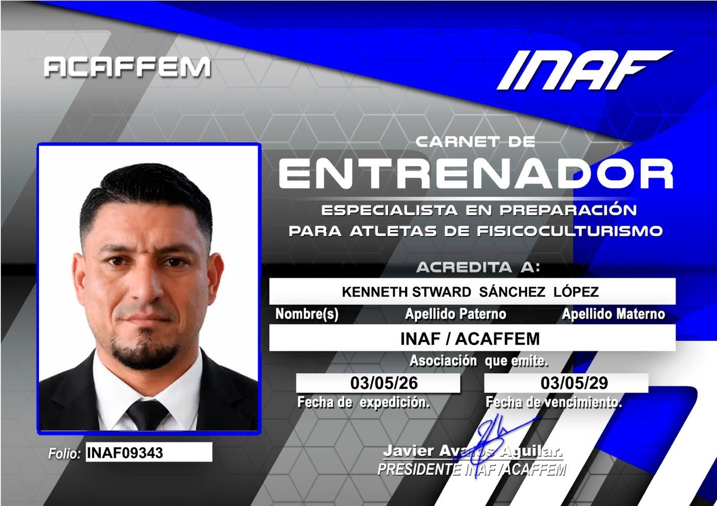 Carnet de Entrenador